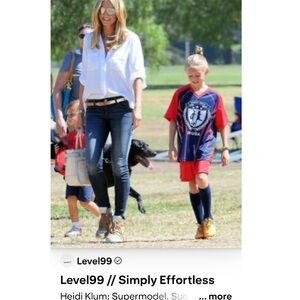 Anthro Level 99 Tanya High Rise Skinny straight Jeans Size 30 As seen Heidi Klum